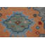 Tapis oriental floral Oushak fait à la main 9 x 12