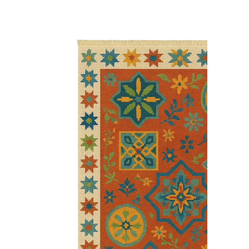 Tapis à motif géométrique Southwestern Star