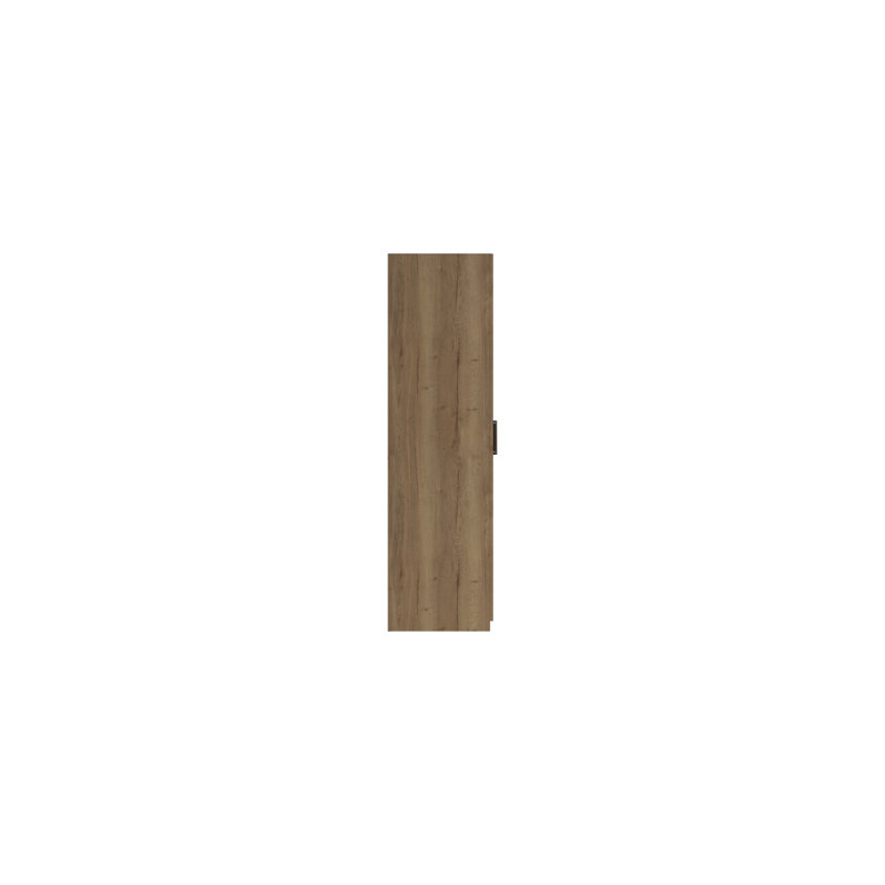 Harvey-Lee 4 Door Manufactured Wood Wardrobe, Natural Rustic Oak