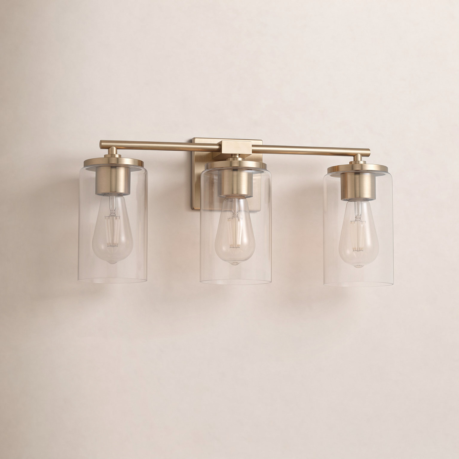 Gabi Linear Vanity Light, Gold, 3 Lights
