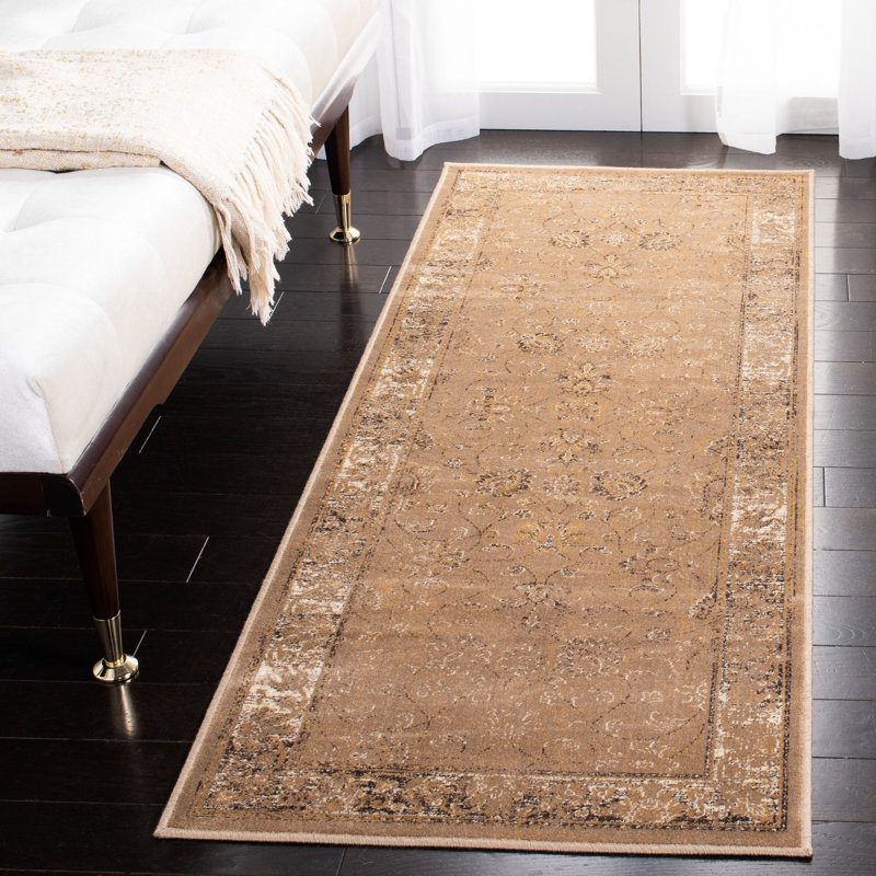 Tapis taupe Evanoff, Tapis de couloir 2 pi 2 po x 6 pi
