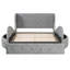 Grand lit tapissier avec tiroir et bancs de rangement-1650261608