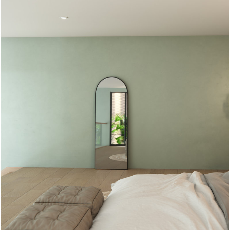 Kira Metal Mirror, Black, 67" x 24"