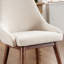 Padded Dining Chair with Wooden Legs Comfortable Upholstered Side Chair with Backrest & Sturdy Construction Modern Kitchen Chair for Dining Room, Living Room, Kitchen-1876769961