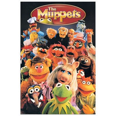 Muppets - No Frame Print on Wood