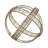  Decorative Metal Orb Sculpture - Decorations For Living Room Or Coffee Table Statues - Stylish Decorative Objects Figurine For Home Decor - 10", Gold-618126229