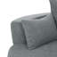 Fauteuil d'appoint pivotant à 360 ° avec 3 coussins amovibles-1252748375