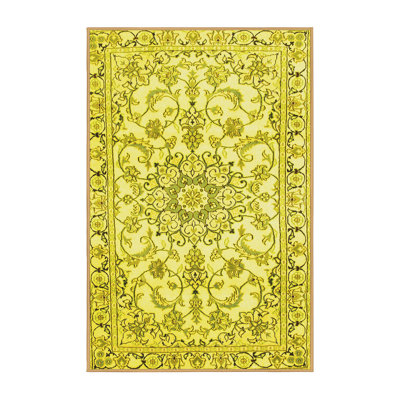Marynn Washable Floral Indoor Rug