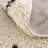 Adeewa Shaggy Performance Beige & Black Tasseled Area Rug-1319877949
