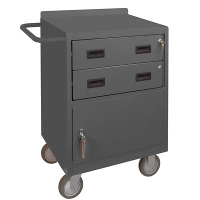 Commode rollaway inférieure à 2 tiroirs 24 po large