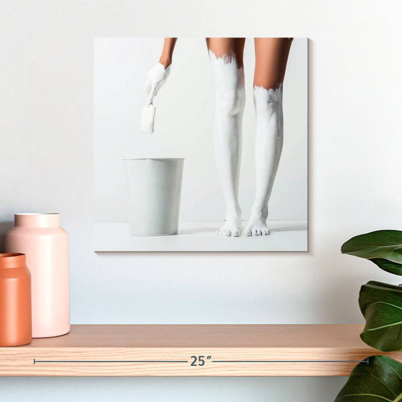 Pieds de Senne peints en blanc, H 16 po x l 16 po