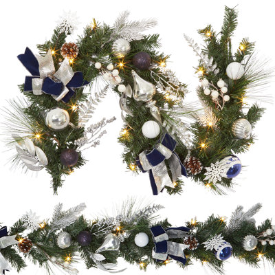 Jamilyn 72'' in. Lighted Faux Garland