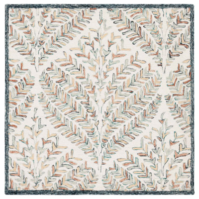 Janeidy Hand Tufted Wool Floral Rug