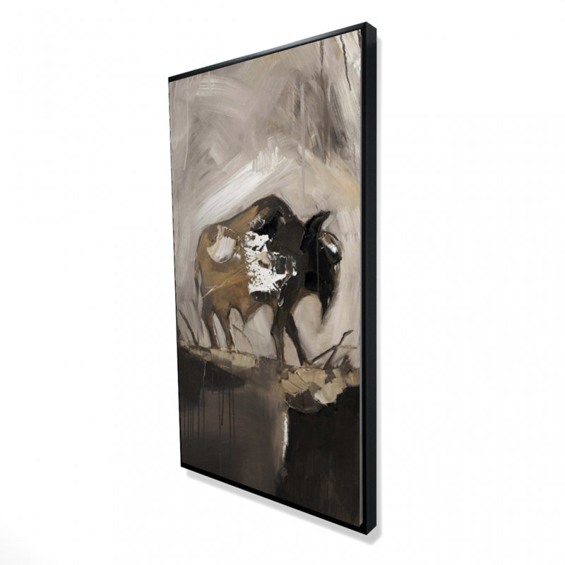 Abstract Buffalo Print On Canvas