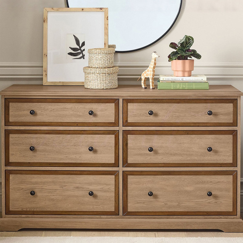 Commode à six tiroirs de style américain