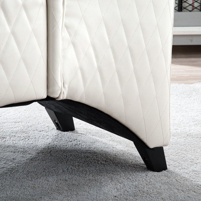 Chaise d'appoint à dossier haut de 23,03 W, chaise de salon confortable avec siège rembourré et pieds en bois robustes, chaise d'appoint moderne