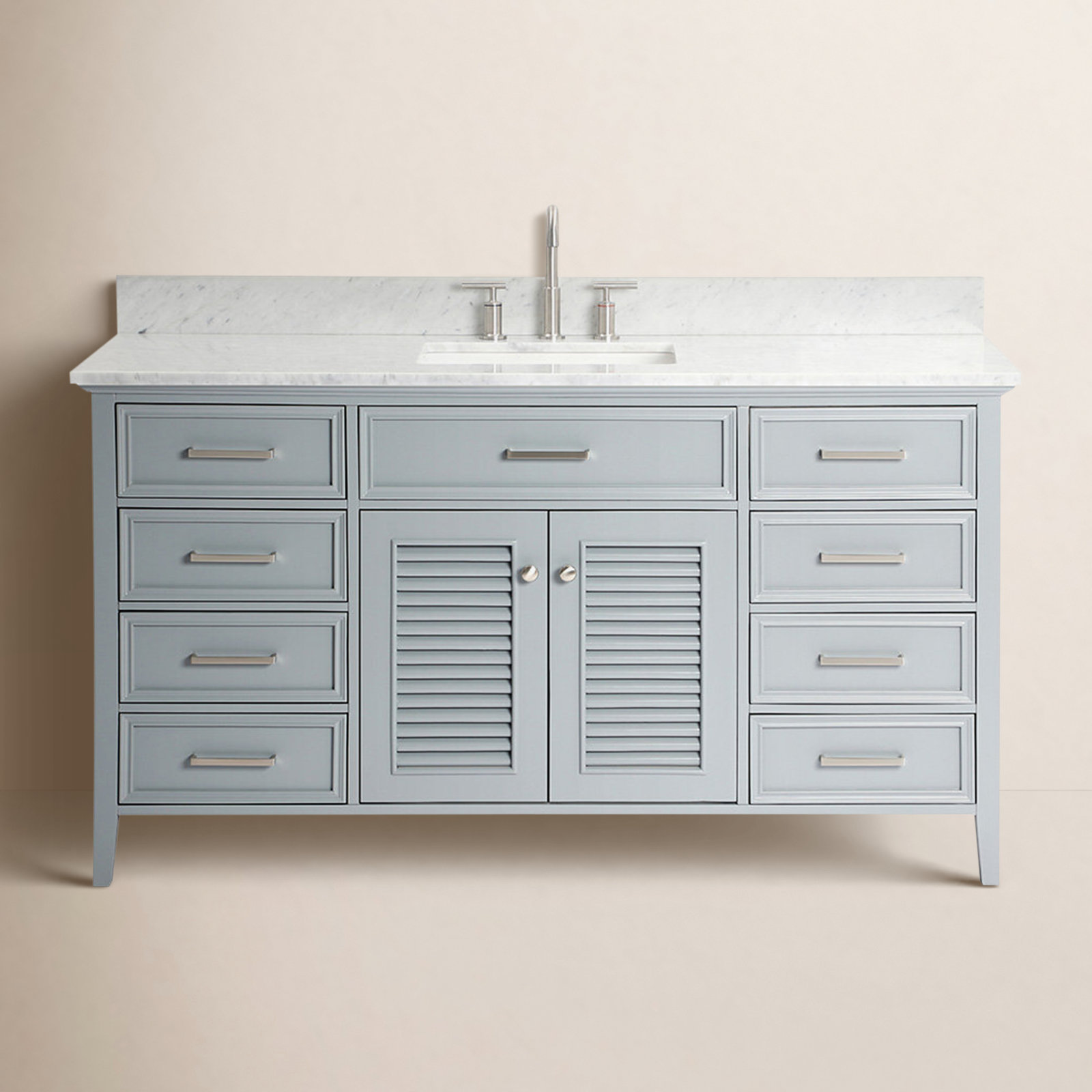 61'' Single Bathroom Vanity, Gray