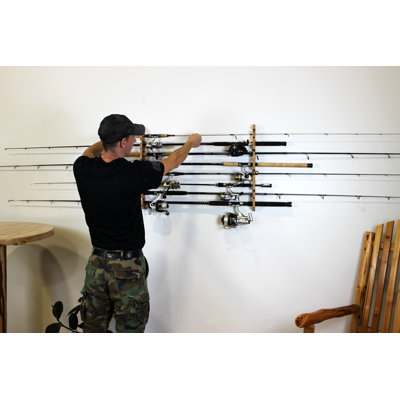 American Cherry 8 Rod Wall/Ceiling Rack