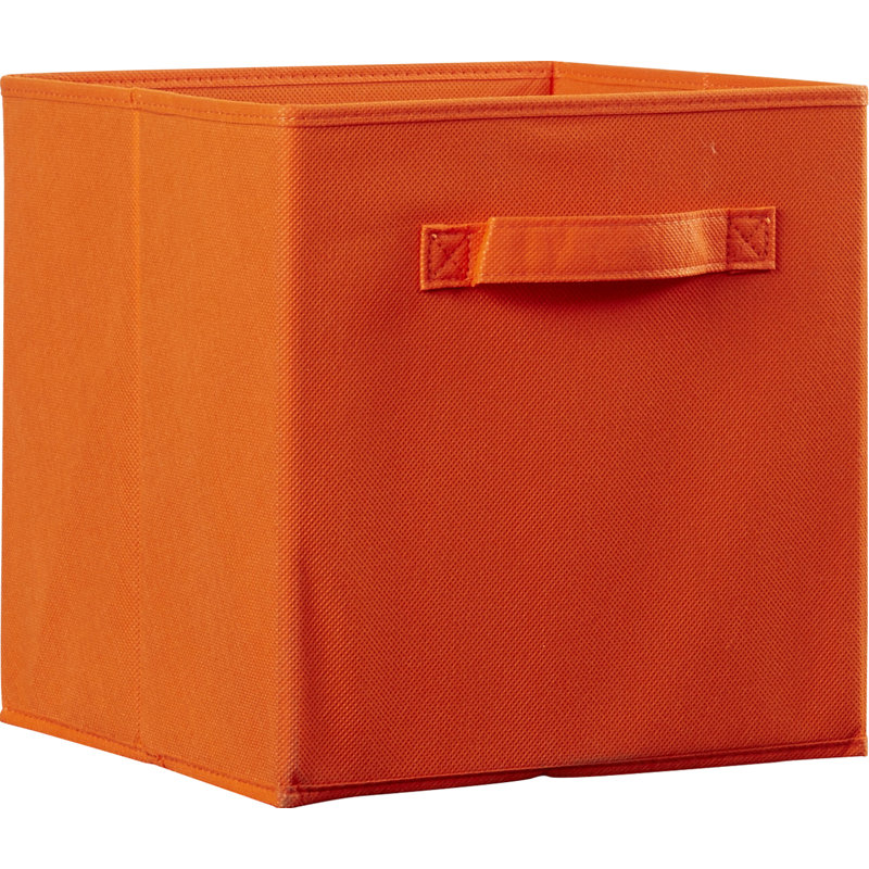 27cm Cube Fabric Bin with Pull Handle by ClosetMaid, Sunset