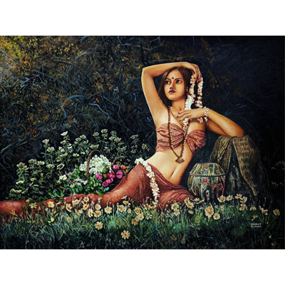 Shakuntala | Peinture par Dhiraj Khandelwal | Huile sur toile