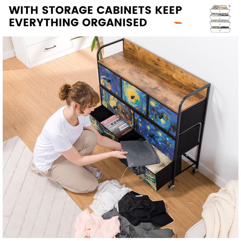 7 Drawer Storage Drawer