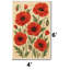 Giant Red Poppy Floral Area Rug