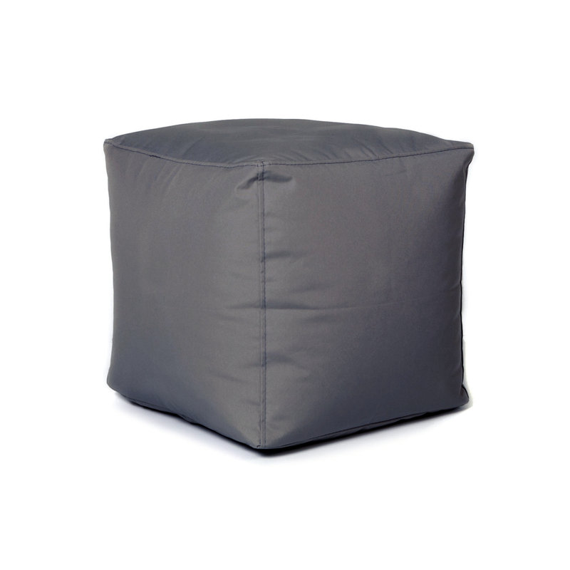 Repose-pieds de 16 po Pedrick, Mélange de polyester gris foncé