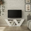 Kirstin 110 Cm TV Stand for TVs up to 48" | Modern Entertainment Unit with V-Shaped Legs-30895993