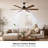 60in Ceiling Fan with Light, Solid Wood 6 Blade Farmhouse Ceiling Fan, Smart Control, Quiet Reversible DC Motor, Natural Wind, 3 Downrods Included-1376793546-1390338975-1390338970
