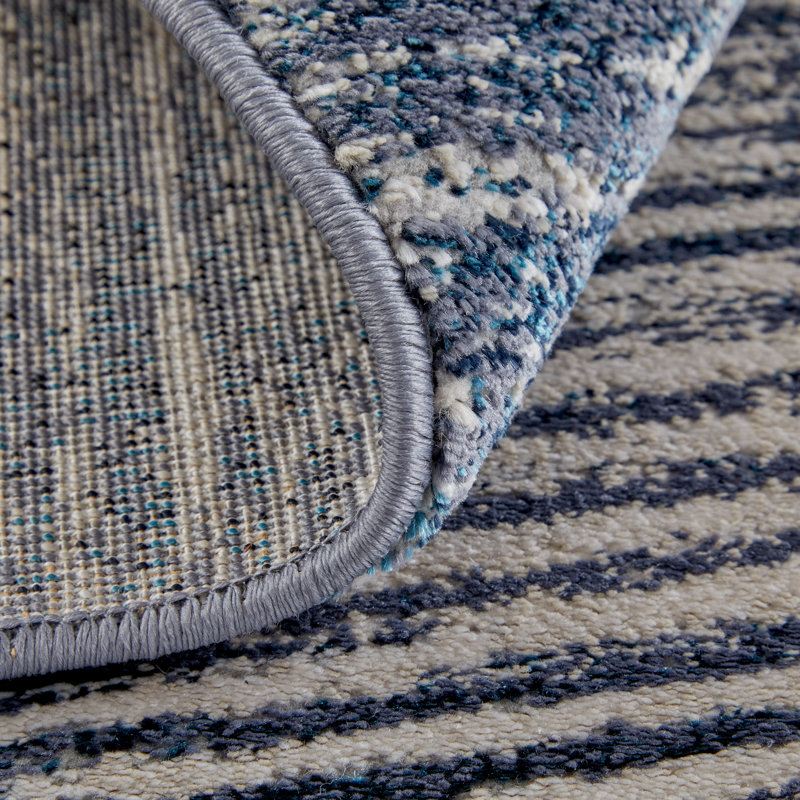 Striped Indoor Rug, Runner 2'10" x 7'10"