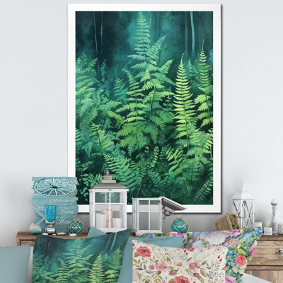 Fougère verte III sur toile