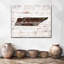 Tennessee Home Map, reproduction sur toile-570572340