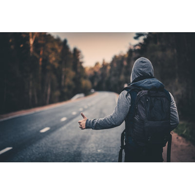 Hitchhiking Traveler by Da-Kuk