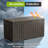 105 Gallon Indoor Outdoor Lockable Storage Box, Large Water Resistant Resin Deck Box-125522461
