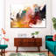 Large Abstract Oil - reproduction sur toile tendue-393363659