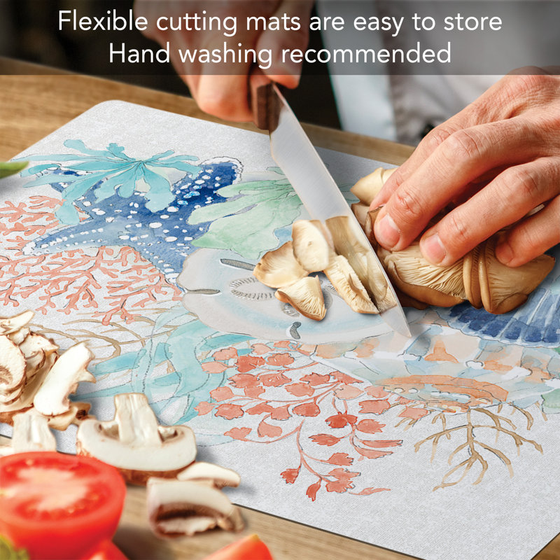 CounterArt Plastic Seaside Cutting Board
