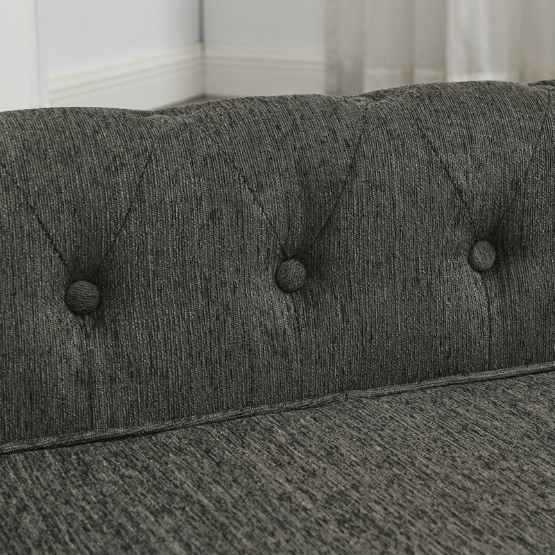 Lit rectangulaire élégant pour petits et moyens chiens, Dark Grey