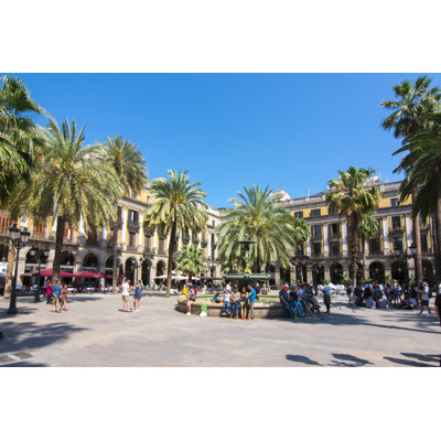 Royal Square in Barcelona, Spain 1 Piece Wrapped Canvas Wall Art
