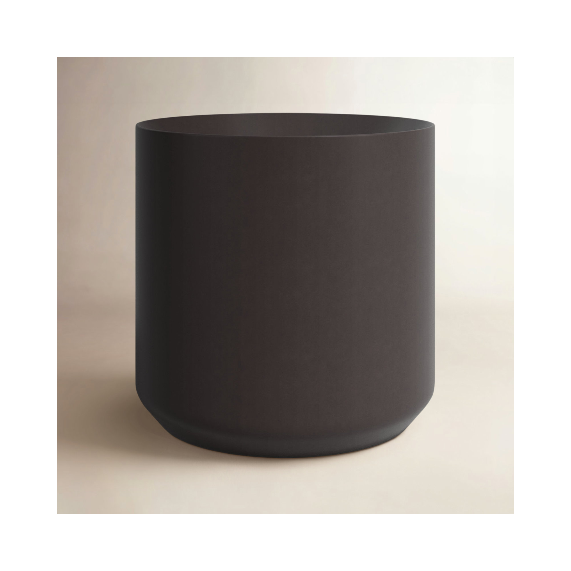 Parsons Handmade Ceramic Pot Planter, 2.75" H x 3.25" W x 3.25" D, Black