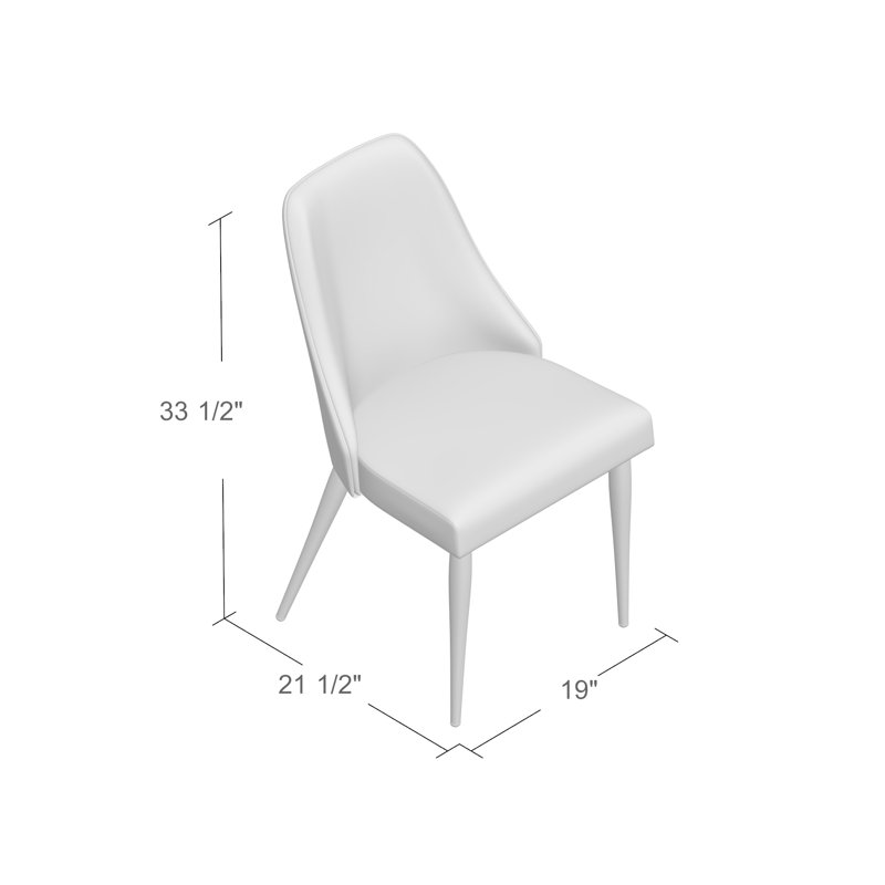 Buttars 17.7'' H Linen Upholstered Side Chair, Dark Gray