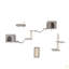 Arbre à chat mural, meuble pour chat avec 2 maisonnettes pour chat, 3 tablettes murales pour chat, 2 échelles, 1 perchoir pour chat, poteaux à griffer et coussin en sisal