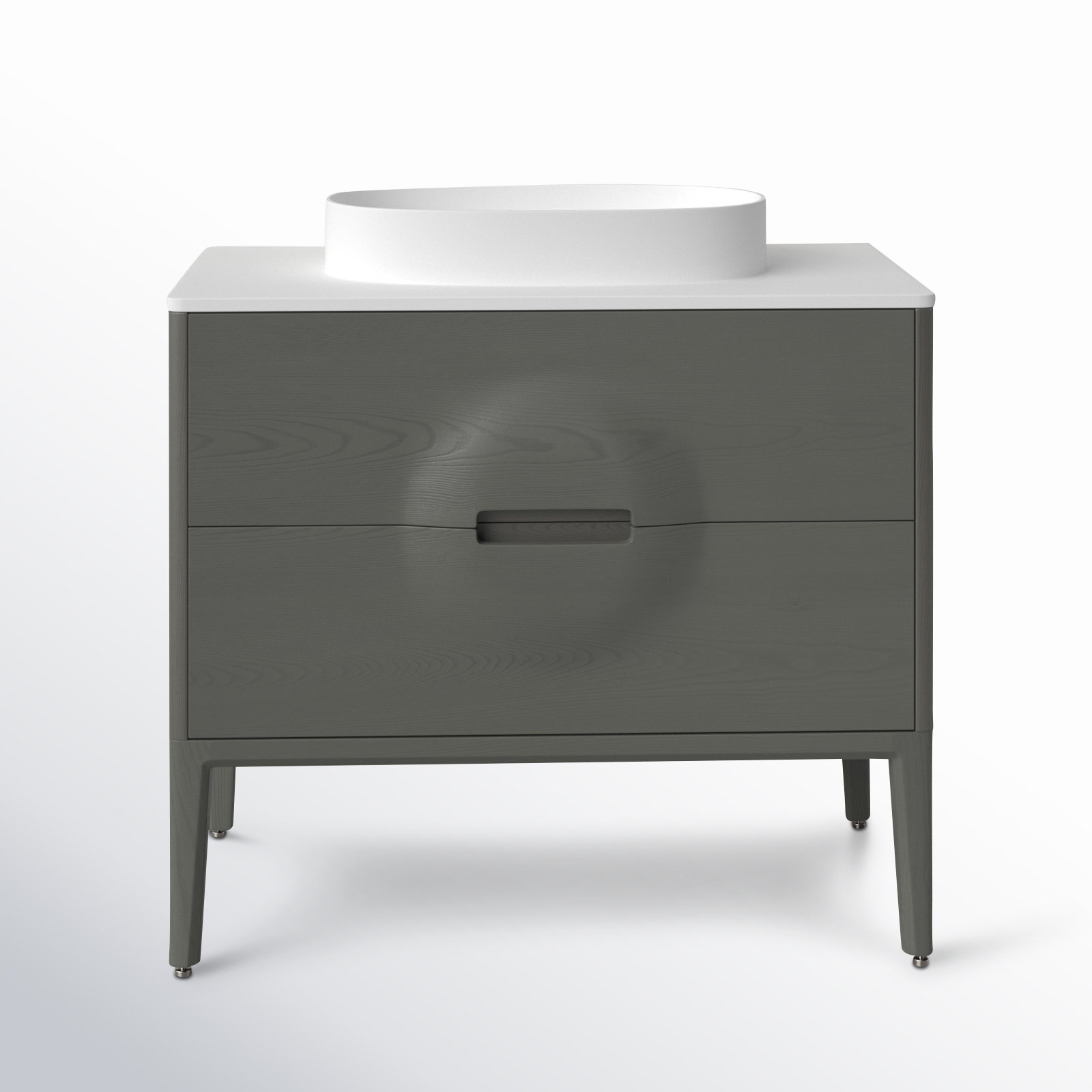 Colmar 36" Cedar Single Bathroom Vanity, Olive Green