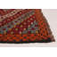 Tapis rouge foncé / ivoire en laine noué à la main 6,8 pi x 11,0 po Port Chester Southwestern