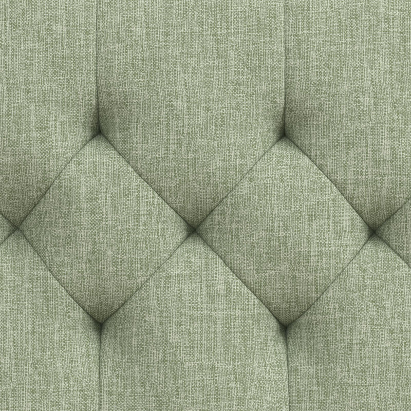 Her Majesty Upholstered Platform Bed, Kingsize (5'), Light Green