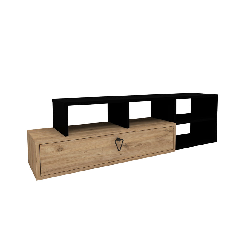 TV Stand for TVs up to 50" Hosni, Atlantic Pine/Black
