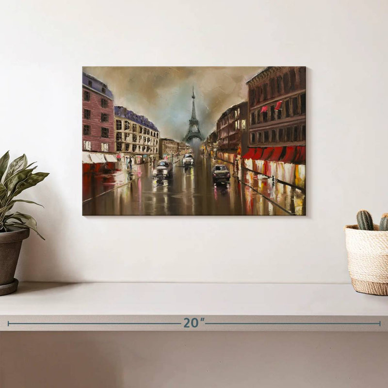 Sireci Paris At Night, 8" H x 12" W