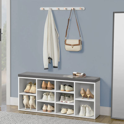 10 Pair Shoe Storage Bench