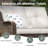 5-Person Patio Wicker Conversation Set with Cushions, 3 Seats Sofas, Swivel Rocker Chairs, Ottomans-1427622036