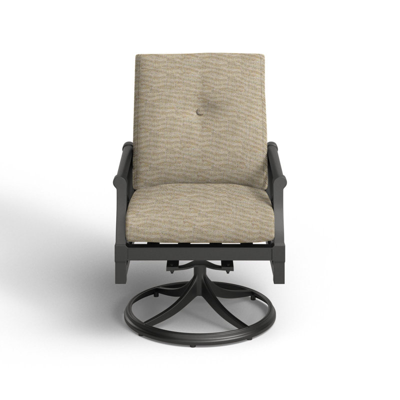 Andover Outdoor Rocker Chair, Denver Scarlett Sunbrella®, Pewter