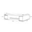 Armoire à deux côtés Bureau moderne gris de luxe-1325282936